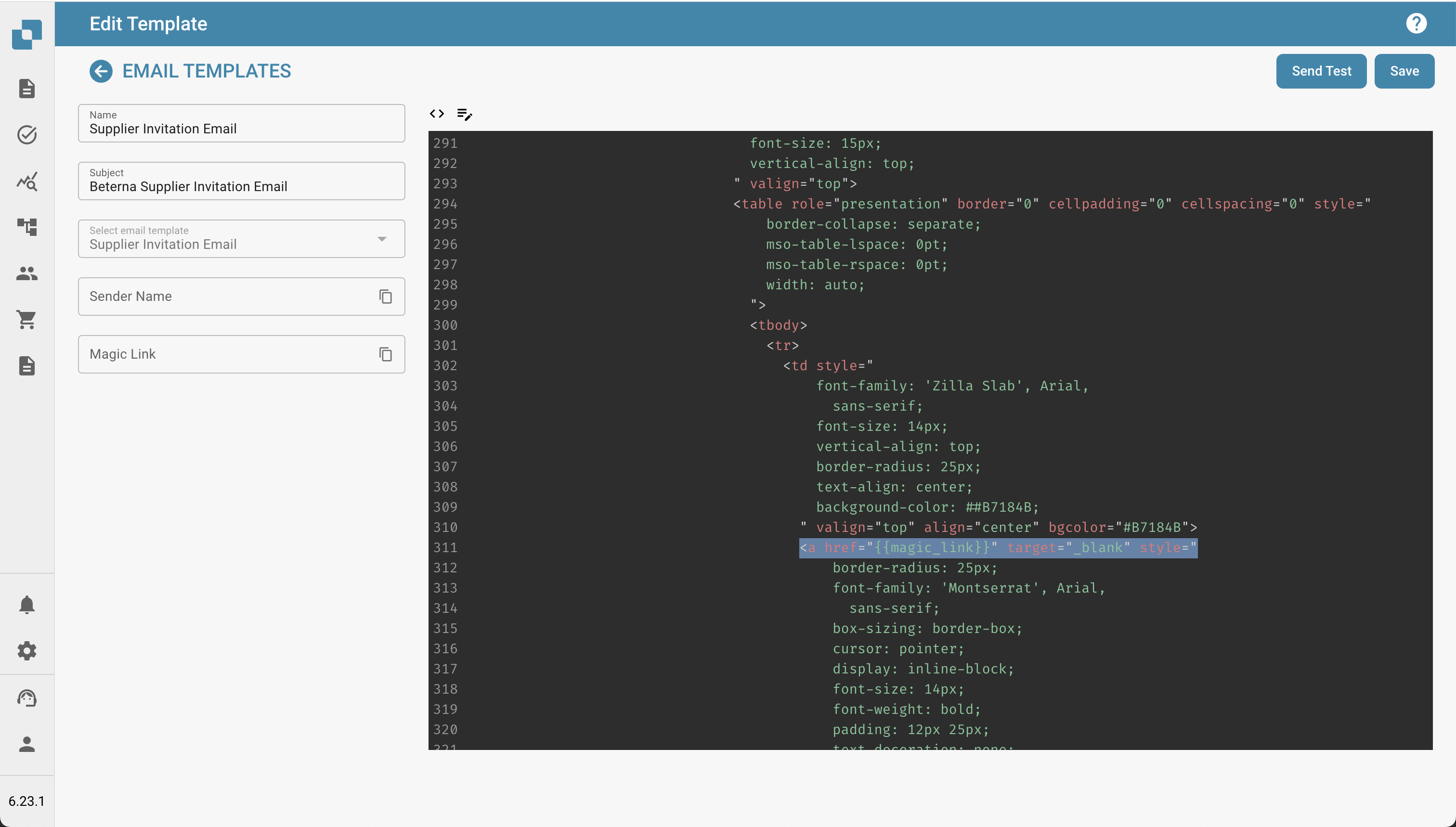 Docbits Email Template Visual Code Toggle